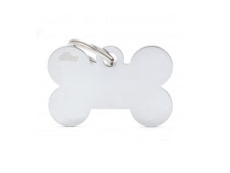 MY FAMILY MEDAGLIETTA SMALL BONE CHROMED BRASS alimento per cani e gatti | Pet Care Italia