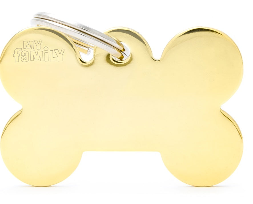 MY FAMILY MEDAGLIETTA BIG BONE GOLDEN BRASS alimento per cani e gatti | Pet Care Italia