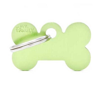 MY FAMILY MEDAGLIETTA SMALL BONE ALUMINUM GREEN