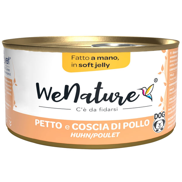 WENATURE CANE LATTINA IN JELLY ADULTO PETTO DI POLLO & COSCIA DI POLLO 150 GR