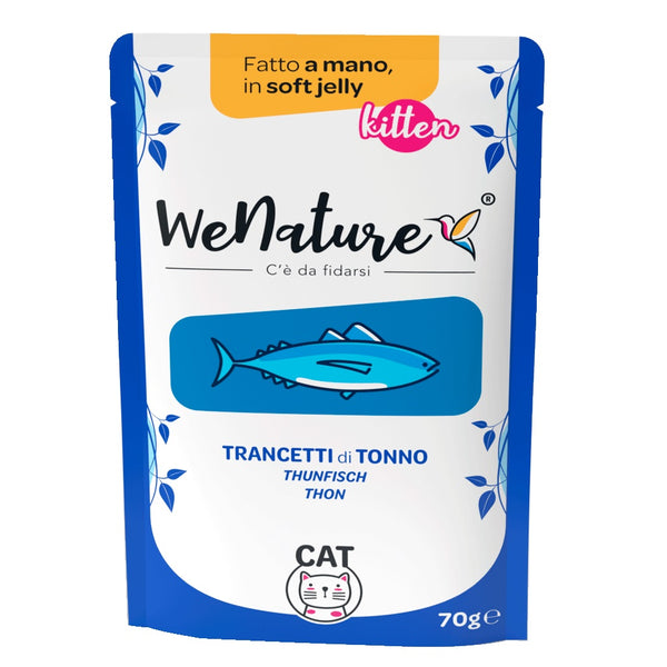 WENATURE GATTO BUSTA IN JELLY KITTEN TRANCETTI DI TONNO 70 GR