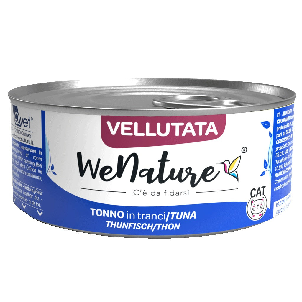 WENATURE GATTO LATTINA VELLUTATA ADULTO TONNO LATTINA 70 GR
