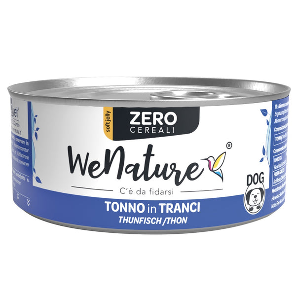 WENATURE CANE ZERO CEREALI LATTINA IN JELLY ADULTO TRANCETTI DI TONNO 150 GR