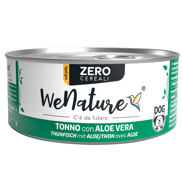 WENATURE CANE ZERO CEREALI LATTINA IN JELLY ADULTO TONNO & ALOE VERA 150 GR