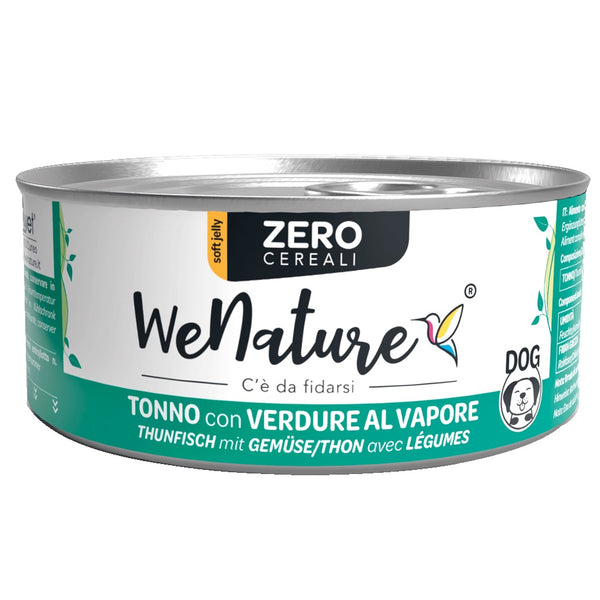 WENATURE CANE ZERO CEREALI LATTINA IN JELLY ADULTO TONNO & VERDURE AL VAPORE 150 GR