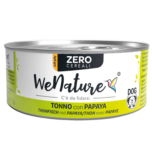 WENATURE CANE ZERO CEREALI LATTINA IN JELLY ADULTO TONNO & PAPAYA 150 GR