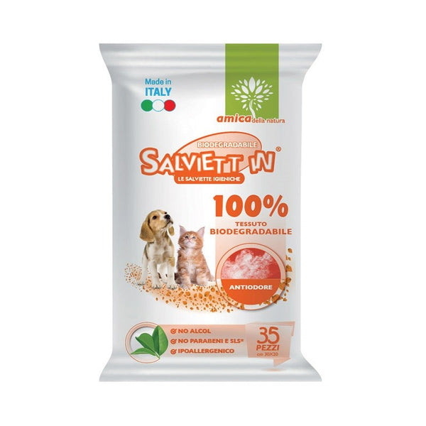 SALVIETT IN SALVIETTE IGIENICHE BIODEGRADABILI CF. (35 PZ) ANTIODORE