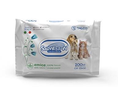 SALVIETT IN SALVIETTE IGIENICHE "XXL" BIODEGRADABILI CF. (100 PZ) TALCO