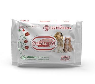 SALVIETT IN SALVIETTE IGIENICHE "XXL" BIODEGRADABILI CF. (100 PZ) CLOREXIDINA