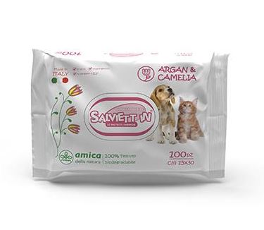 SALVIETT IN SALVIETTE IGIENICHE "XXL" BIODEGRADABILI CF. (100 PZ) ARGAN & CAMELIA