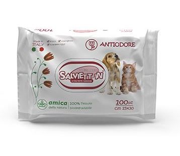 SALVIETT IN SALVIETTE IGIENICHE "XXL" BIODEGRADABILI CF. (100 PZ) ANTIODORE