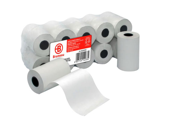 BRUNEAU CARTA TERMICA PER SCONTRINO POS 57 MM x 18 MT CF. (10 ROTOLI)