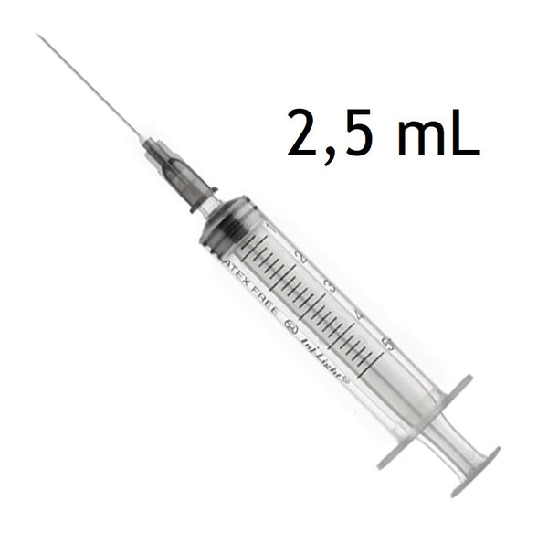 SIRINGA PIC STERILE 2,5ml ago 22Gx0.70x30 100 pezzi