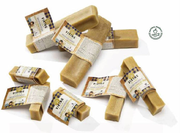 VIKING YAK CANE SNACK BARRETTA CON LATTE DI YAK HIMALAYA TG. "M" 11-13 CM 60-80 GR