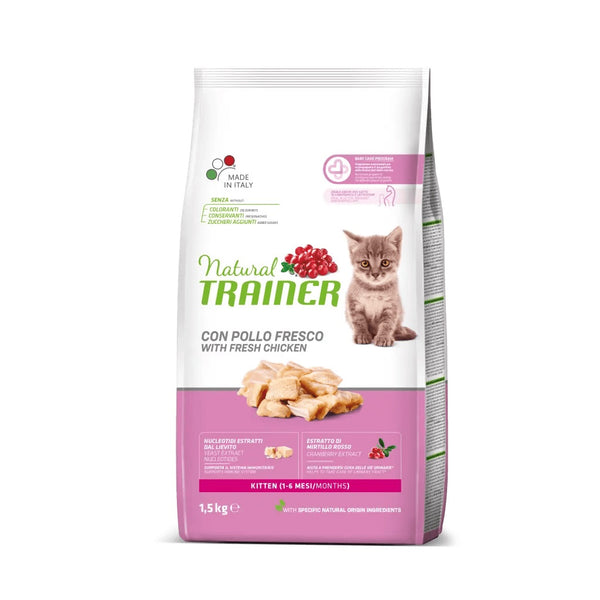 TRAINER GATTO NATURAL KITTEN POLLO 1,5 KG