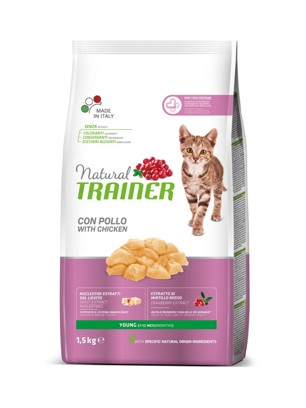 TRAINER GATTO NATURAL YOUNG POLLO 1,5 KG