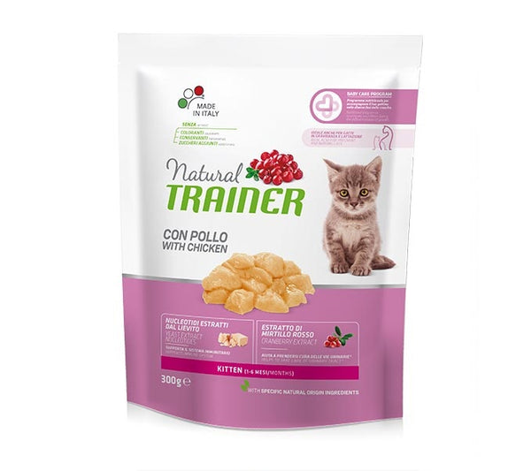 TRAINER GATTO NATURAL KITTEN POLLO 300 GR