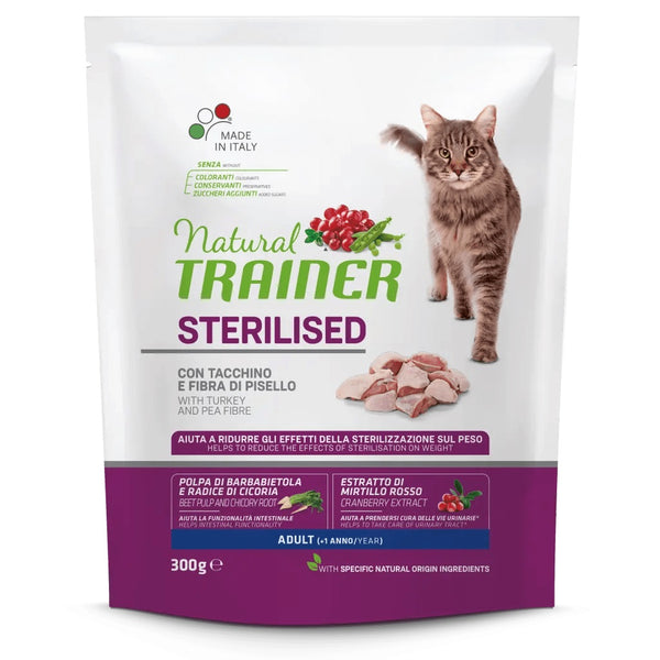 TRAINER GATTO NATURAL ADULTO STERILIZZATO TACCHINO 300 GR
