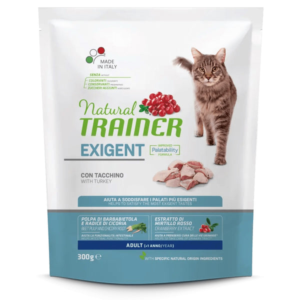 PRODOTTO NON PIU' IN COMMERCIO TRAINER GATTO NATURAL ADULTO EXIGENT TACCHINO 300 GR