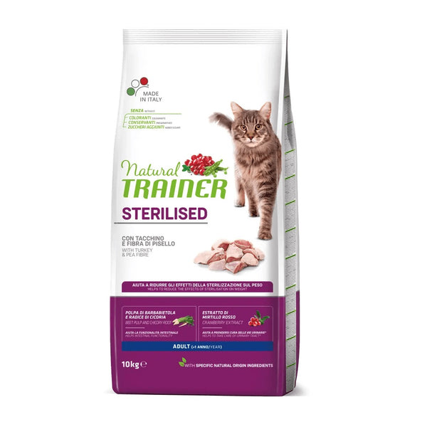 TRAINER GATTO NATURAL ADULTO STERILIZZATO TACCHINO 10 KG