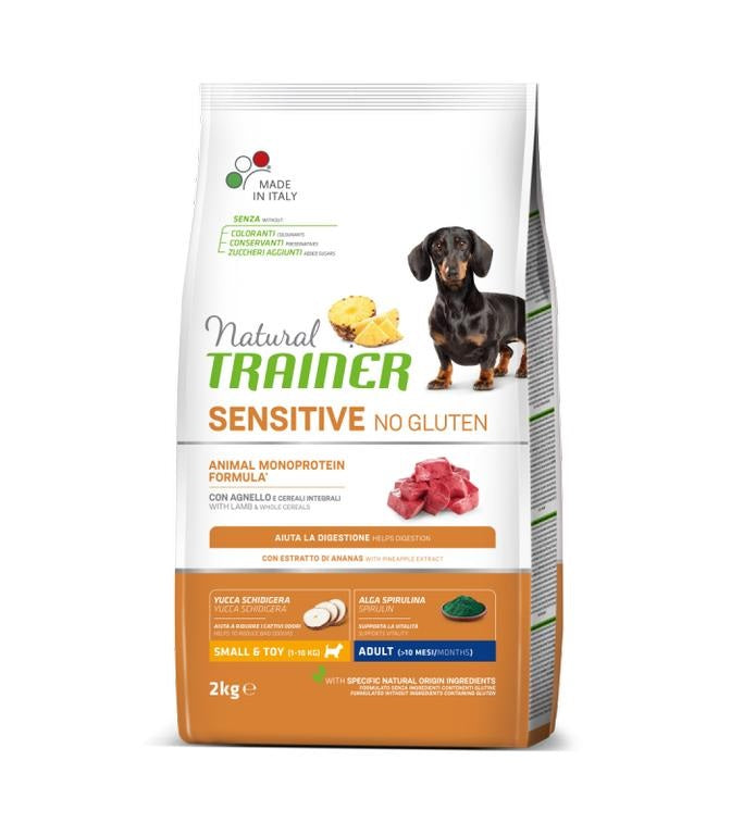 TRAINER CANE NATURAL SENSITIVE ADULTO MINI AGNELLO 2 KG