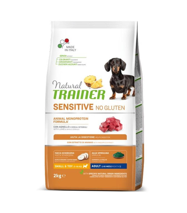 TRAINER CANE NATURAL SENSITIVE ADULTO MINI AGNELLO 2 KG