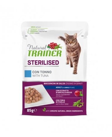TRAINER GATTO NATURAL ADULTO STERILIZZATO TONNO 85 GR