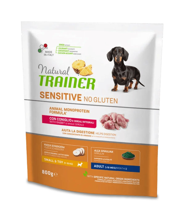 TRAINER CANE NATURAL SENSITIVE ADULTO MINI CONIGLIO 800 GR