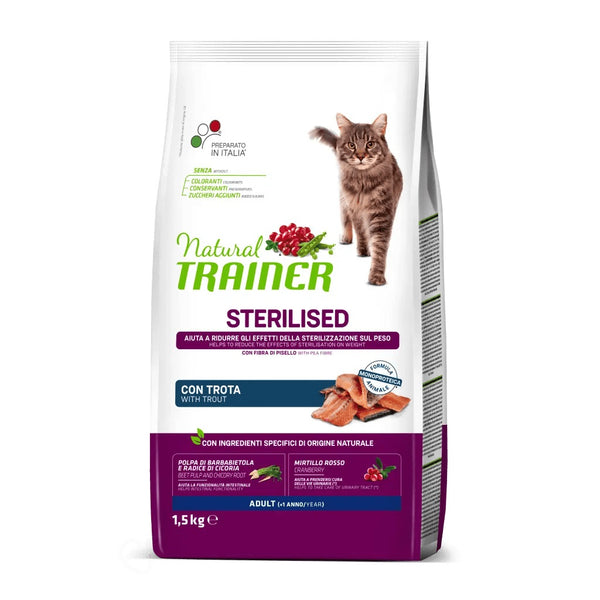 TRAINER GATTO NATURAL ADULTO STERILIZZATO TROTA 1,5 KG