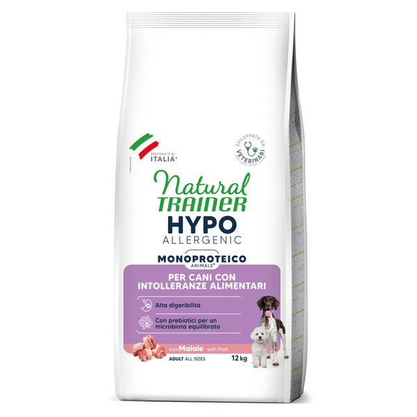 TRAINER CANE NATURAL HYPO ALLERGENIC ADULTO ALL BREEDS MAIALE 12 KG