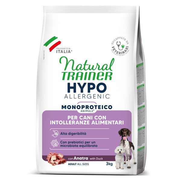 TRAINER CANE NATURAL HYPO ALLERGENIC ADULTO ALL BREEDS ANATRA 3 KG
