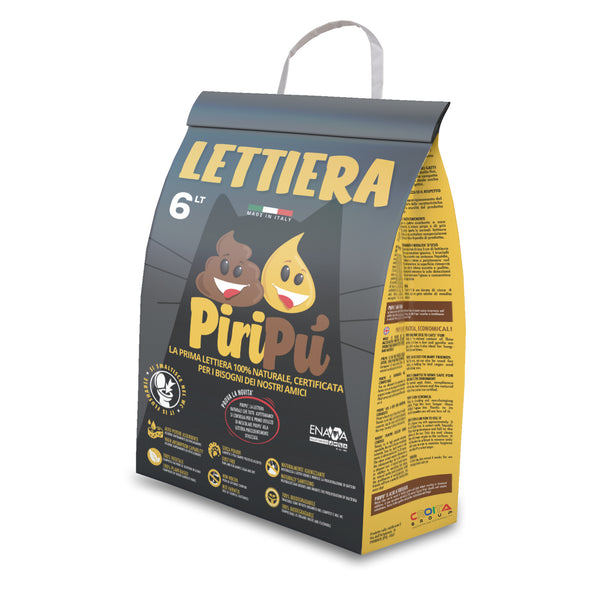 PIRIPU' GATTO CLASSIC LETTIERA 100% NATURALE 6 LT