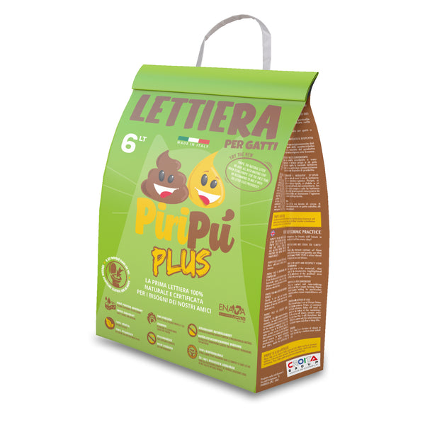 PIRIPU' GATTO PLUS LETTIERA 100% NATURALE 6 LT