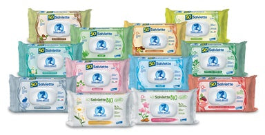 SANOeBELLO SALVIETTE DETERGENTI ZENZERO, INCENSO & UVA ROSSA 50 PZ