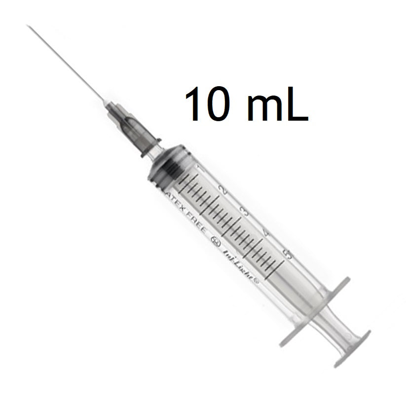 SIRINGA PIC STERILE 10ml innesto ago ECCENTRICO 21G 100 pezzi NEW