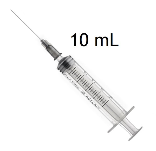 SIRINGA PIC STERILE 10ml innesto ago ECCENTRICO 21G 100 pezzi NEW