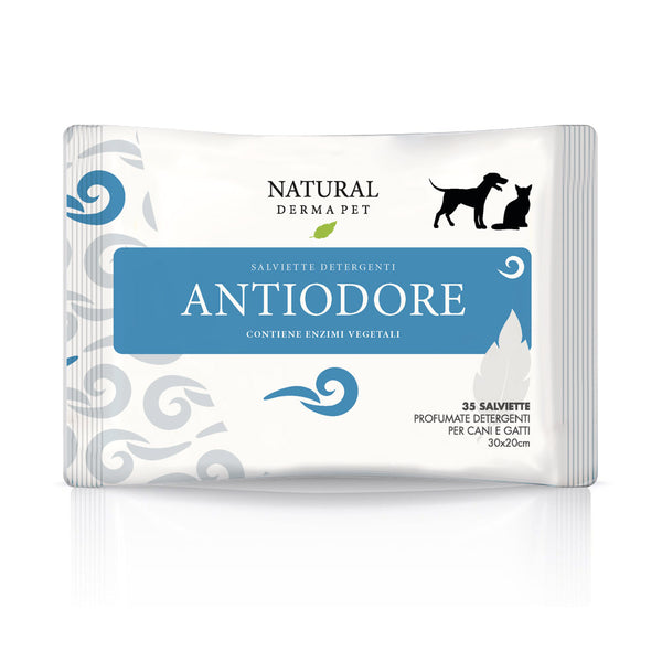 NATURAL DERMA PET SALVIETTE DETERGENTI CF. (35 PZ) ANTIODORE