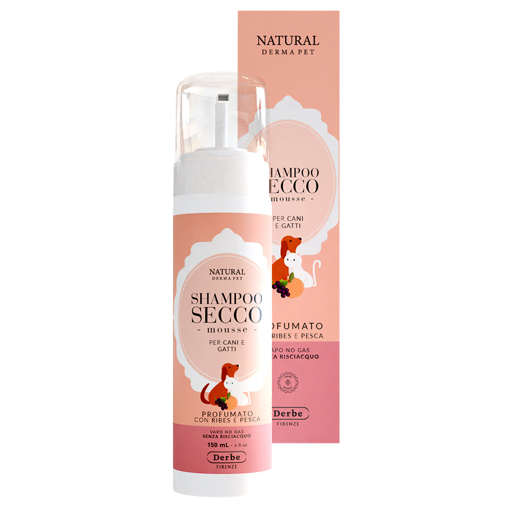 NATURAL DERMA PET SHAMPOO SECCO PROFUMATO RIBES & PESCA 150 ML