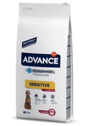 ADVANCE CANE SENSITIVE MEDIUM&MAXI AGNELLO & RISO 12 KG