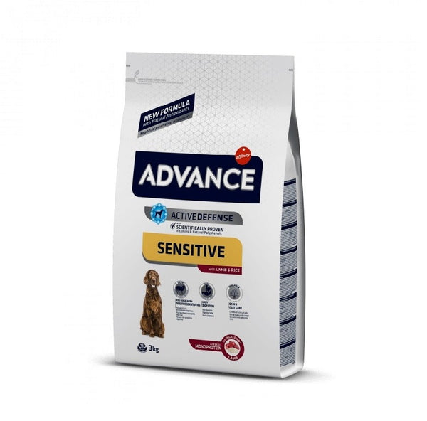 ADVANCE CANE SENSITIVE MEDIUM&MAXI AGNELLO & RISO 3 KG