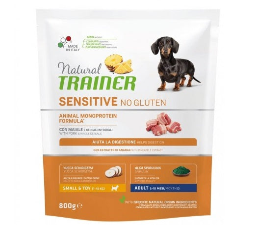 TRAINER CANE NATURAL SENSITIVE ADULTO MINI MAIALE 800 GR