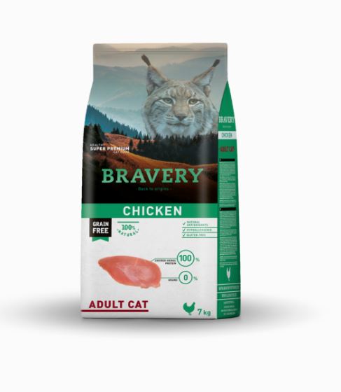 BRAVERY GATTO ADULTO POLLO 7 KG