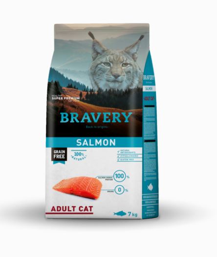 BRAVERY GATTO ADULTO SALMONE 7 KG