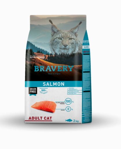 BRAVERY GATTO ADULTO SALMONE 2 KG