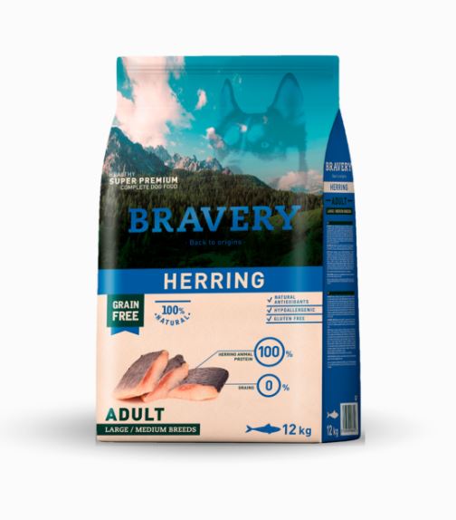 BRAVERY CANE ADULTO MEDIUM&LARGE ARINGA 12 KG