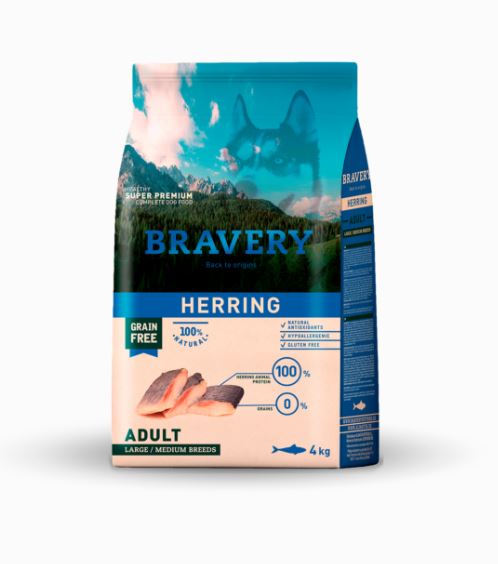 BRAVERY CANE ADULTO MEDIUM&LARGE ARINGA 4 KG