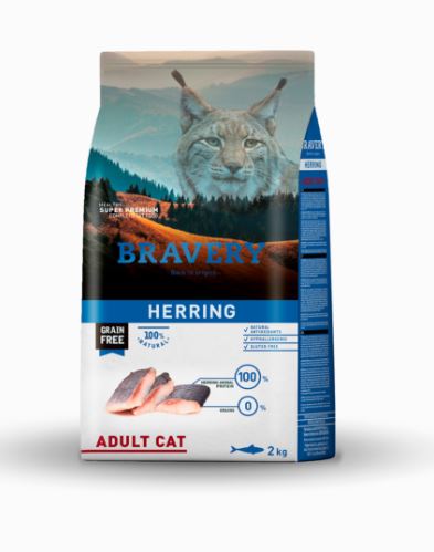 BRAVERY GATTO ADULTO ARINGA 2 KG