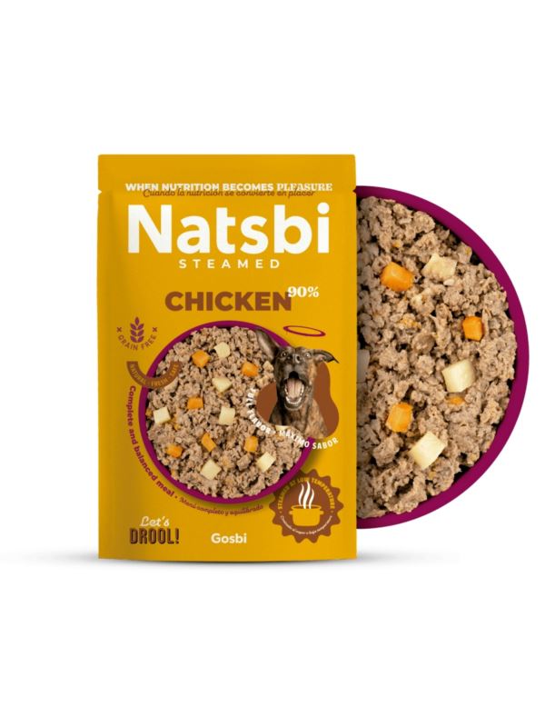 GOSBI CANE NATSBI STEAMED BUSTA ADULTO POLLO 500 GR