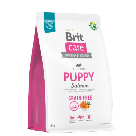 BRIT CARE CANE GRAIN FREE PUPPY SALMON 3 KG