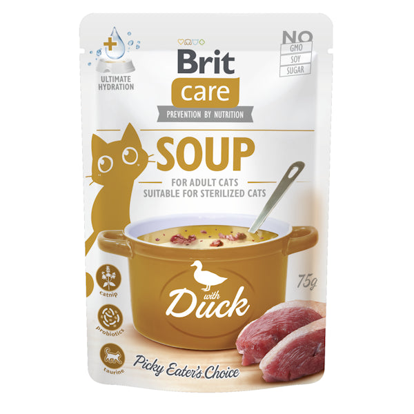 BRIT CARE GATTO SOUP ADULTO ANATRA BUSTA 75 GR